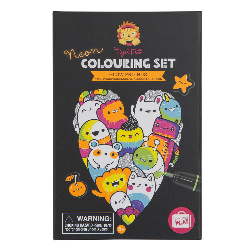 Glow Friends Neon Coloring Set