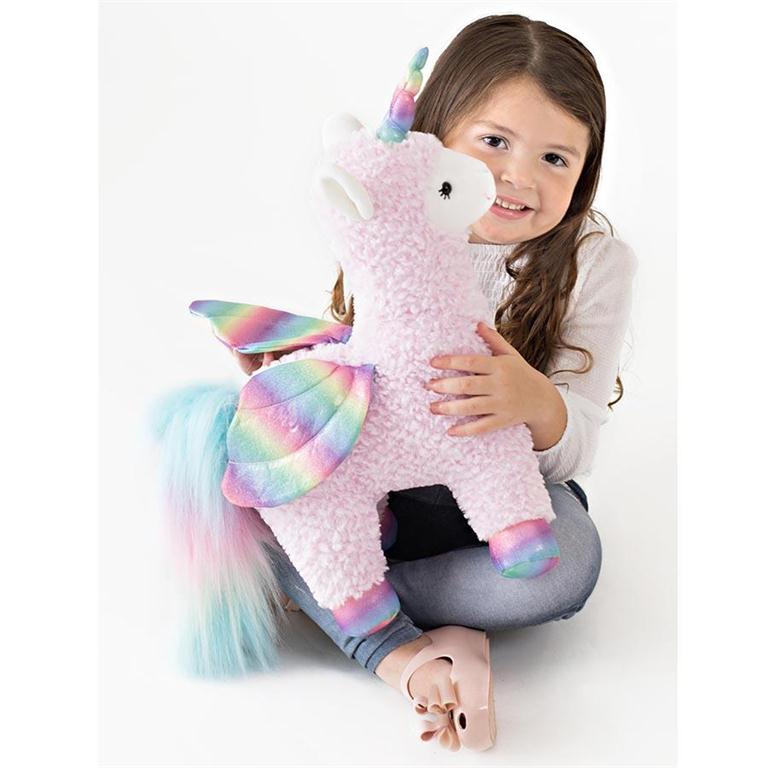 Rainbow Sparkles Llamacorn with Wings, 15.5 in