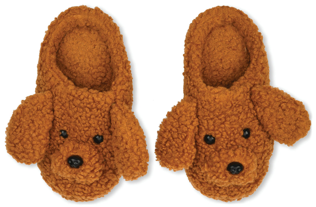 FLUFFY DOG SLIPPERS LARGE – Nantucket Kids