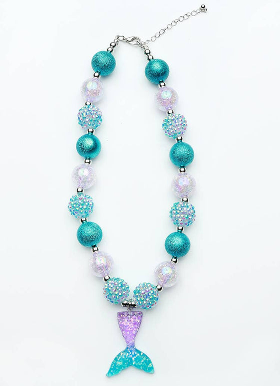 Mermaid Tail Necklace: Turquoise