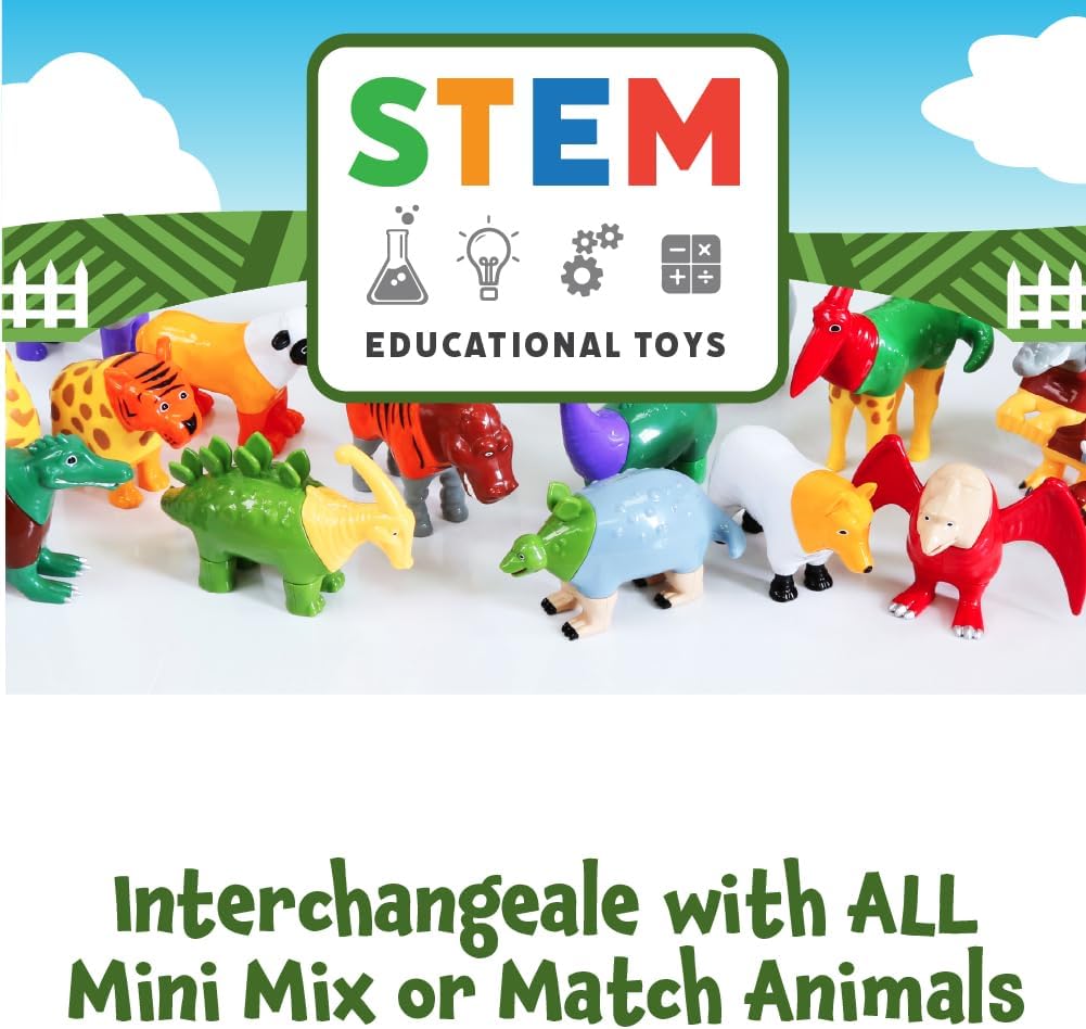 Mini Magnetic Mix or Match Animals - Farm Animals