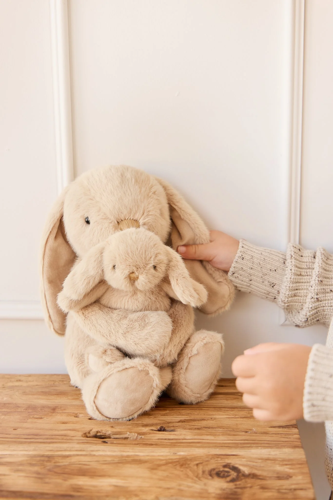Hugging Rabbit Plush Stock Plush - Frankie the Hugging Bunny -Caramel - Snuggle Bunnies ...