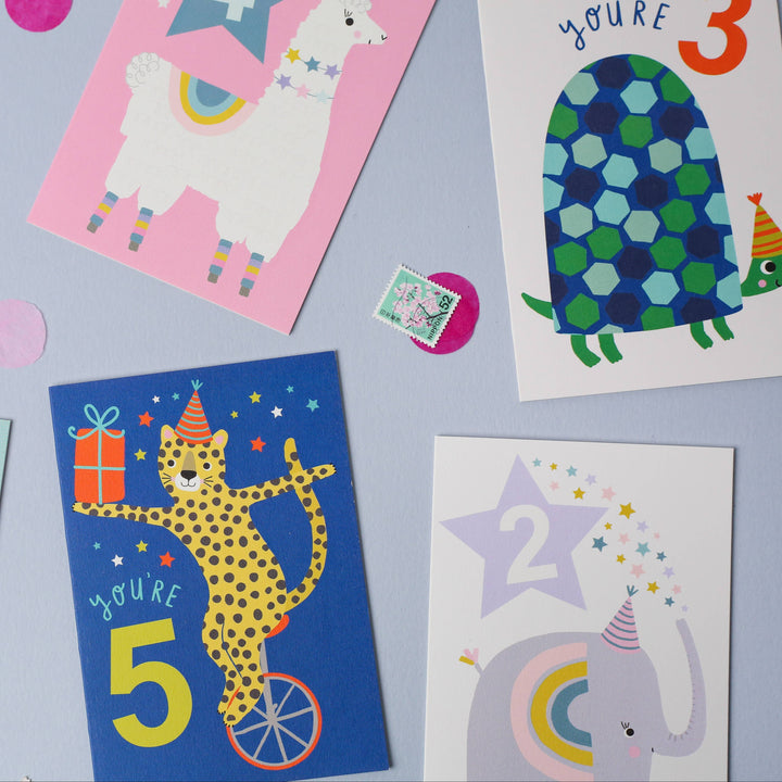 Age 2 Purple Kid's Birthday Card | Children’s Birthday Card