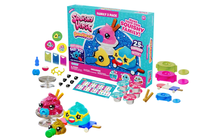 Squishyverse Snackipoos 3 Pack Family Pack