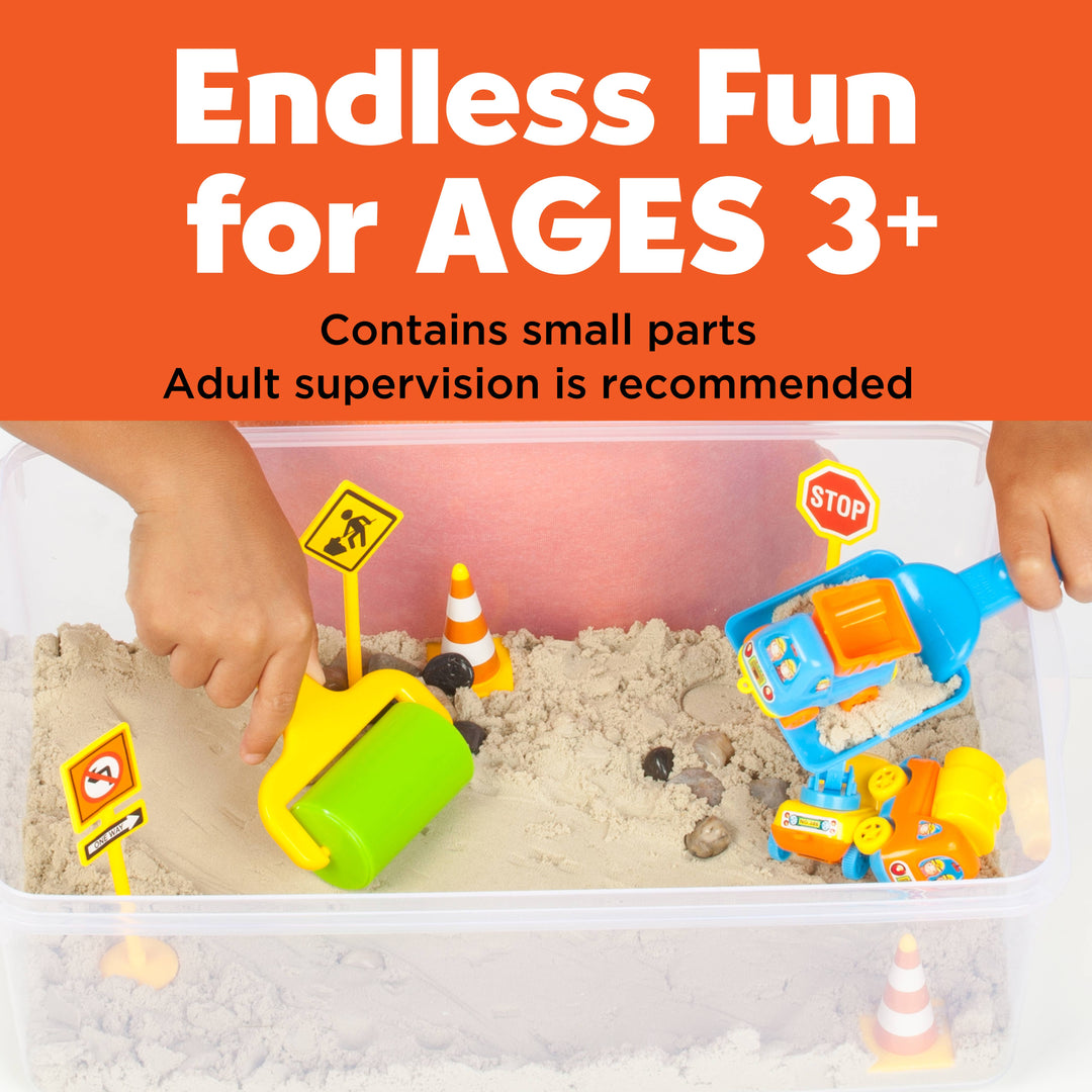 Sensory Bin Construction Zone Activity Bin for Kids