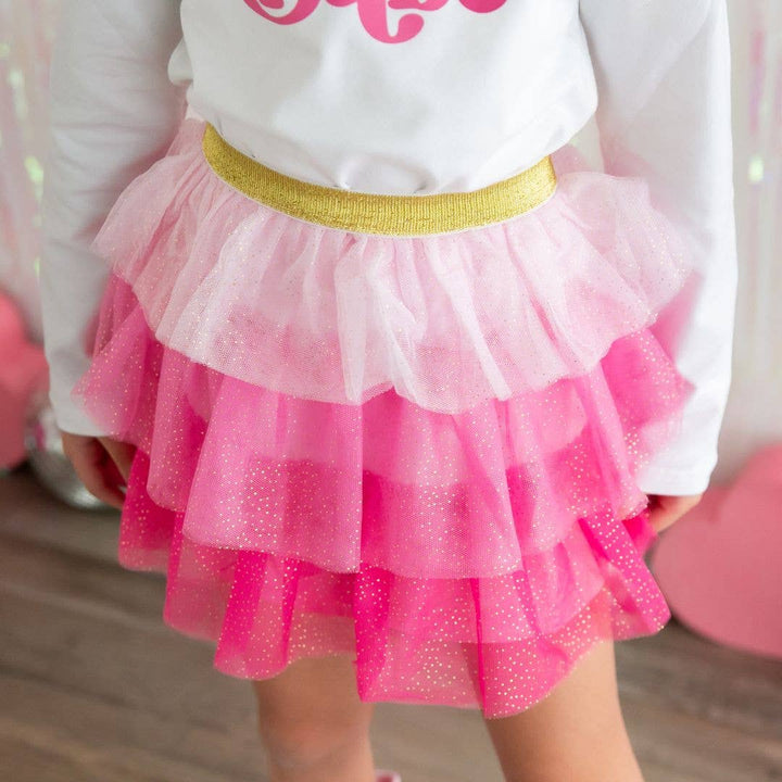 Pink Petal Tutu - Dress Up Skirt - Kids  Tutu: 2-4Y