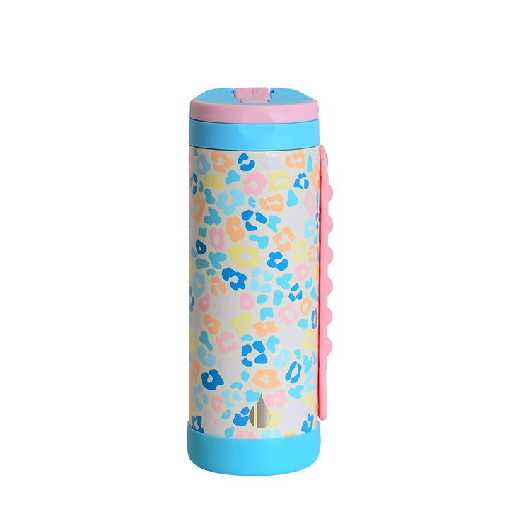 14oz Iconic Pop Bottle - Pastel Leopard