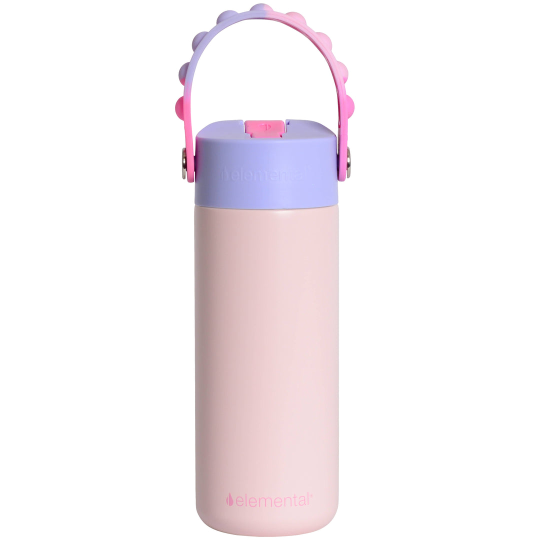 18oz Core Pop Bottle - Blush Pink Tie Dye