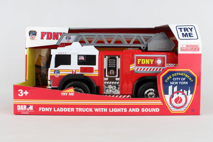 FDNY Fire Ladder Truck with Lights & Sound by Daron
