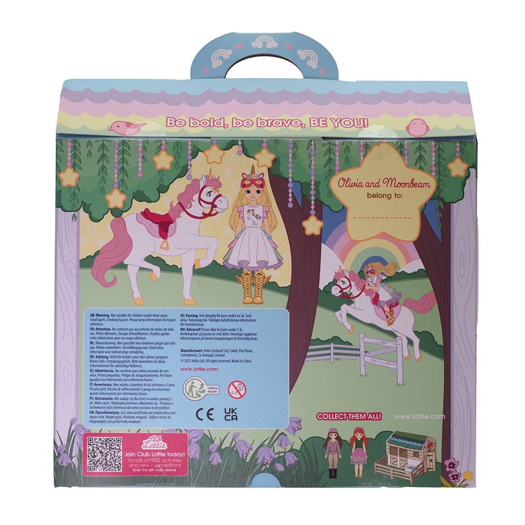 Unicorn Lottie Dress Up Doll & Set