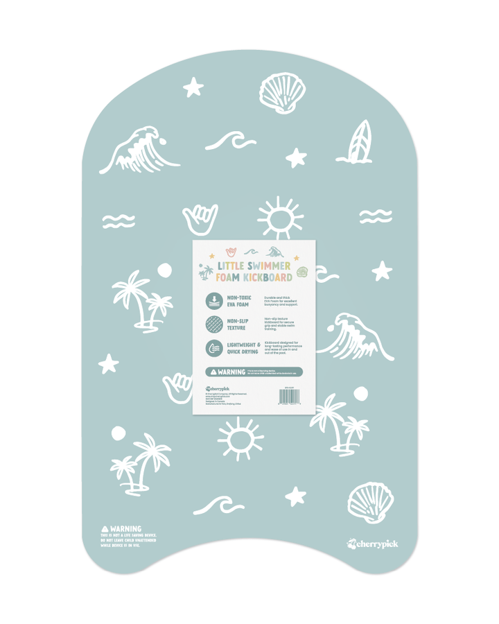Little Swimmer Kickboard - Toddler & Kids Swim Flutter Board: Surf Paradise