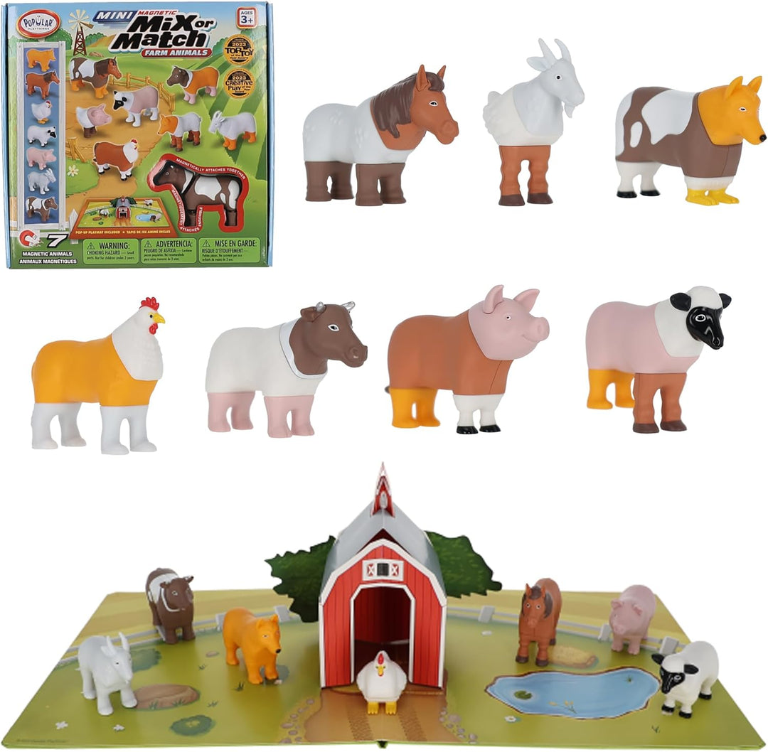 Mini Magnetic Mix or Match Animals - Farm Animals