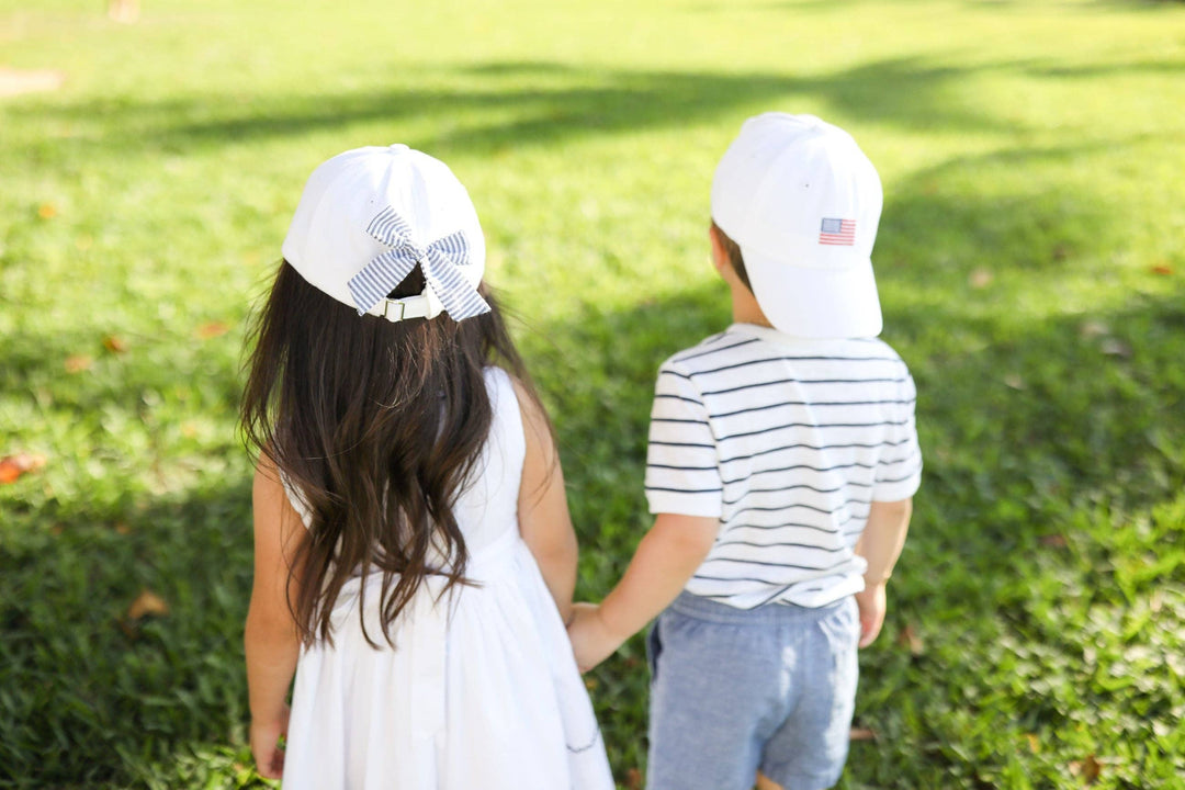 American Flag Baseball Hat (Baby, Youth, Junior): Youth (Ages 2-7)