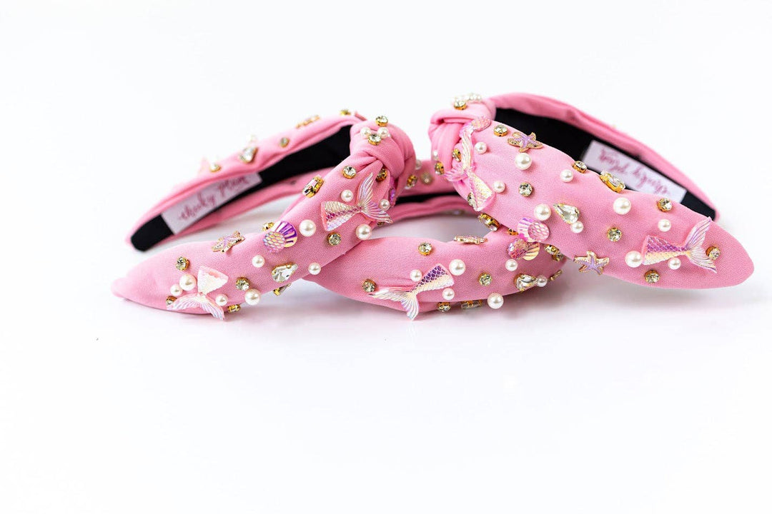 Beaded Headband - Mermaid (Pink)