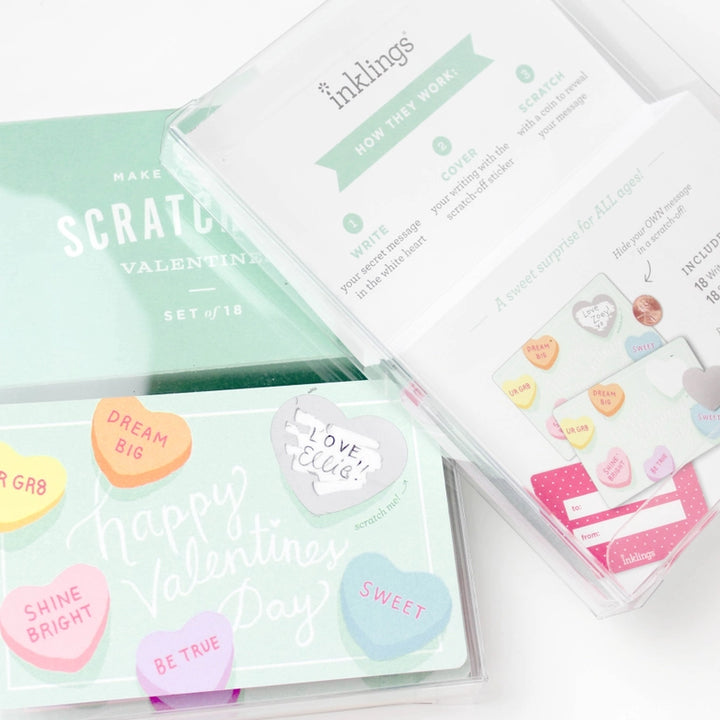 Scratch-Off Valentines-Sweetheart-Set of 18
