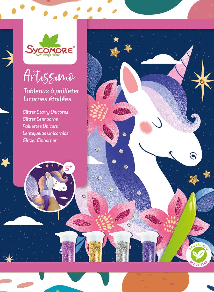 Artissimo -S Glitter Boards - Unicorns - 5y+