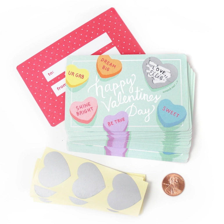 Scratch-Off Valentines-Sweetheart-Set of 18