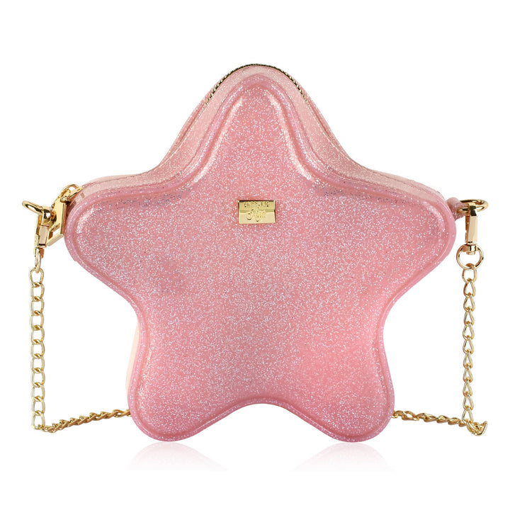 Taylor: Jelly Star Purse: Light Pink Sparkle