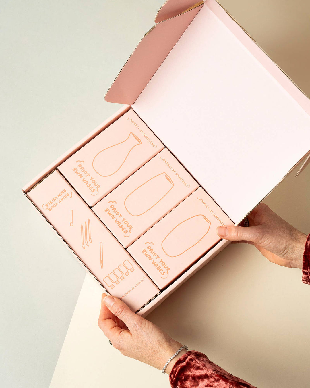 Paint Your Own Vase Kit - DIY Ceramic Vase Painting Set