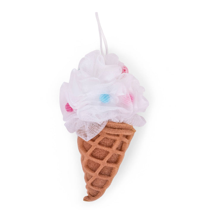 Forever Young-Bath Pouf & Sponge-Ice Cream - White