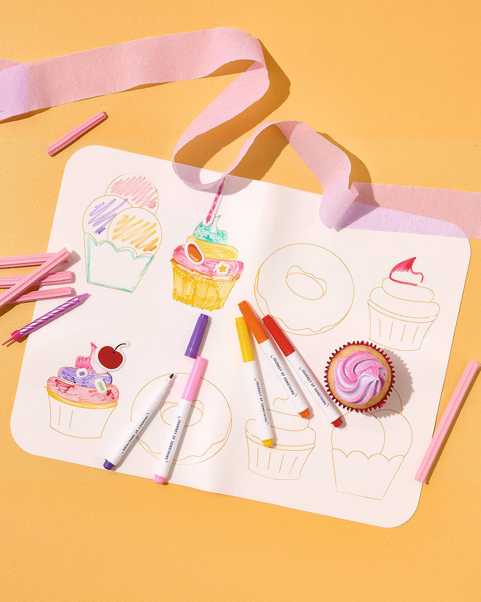 Wipeable Silicone Coloring Mat - Sweet As