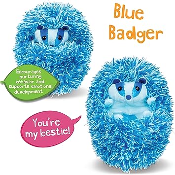 Curlimals Blue Badger