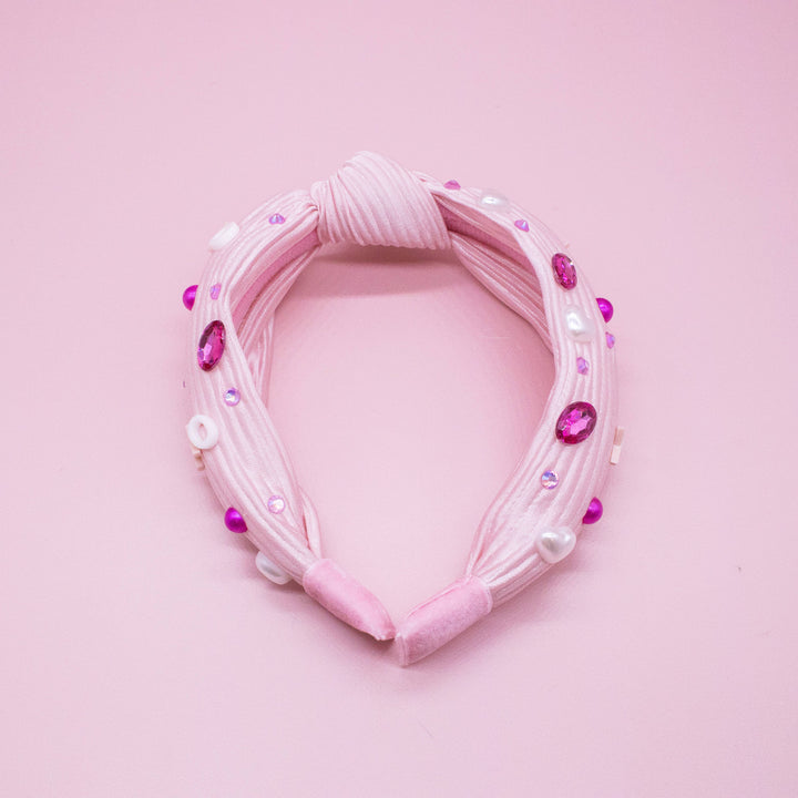 Valentine's Day Embellished Knot Headband