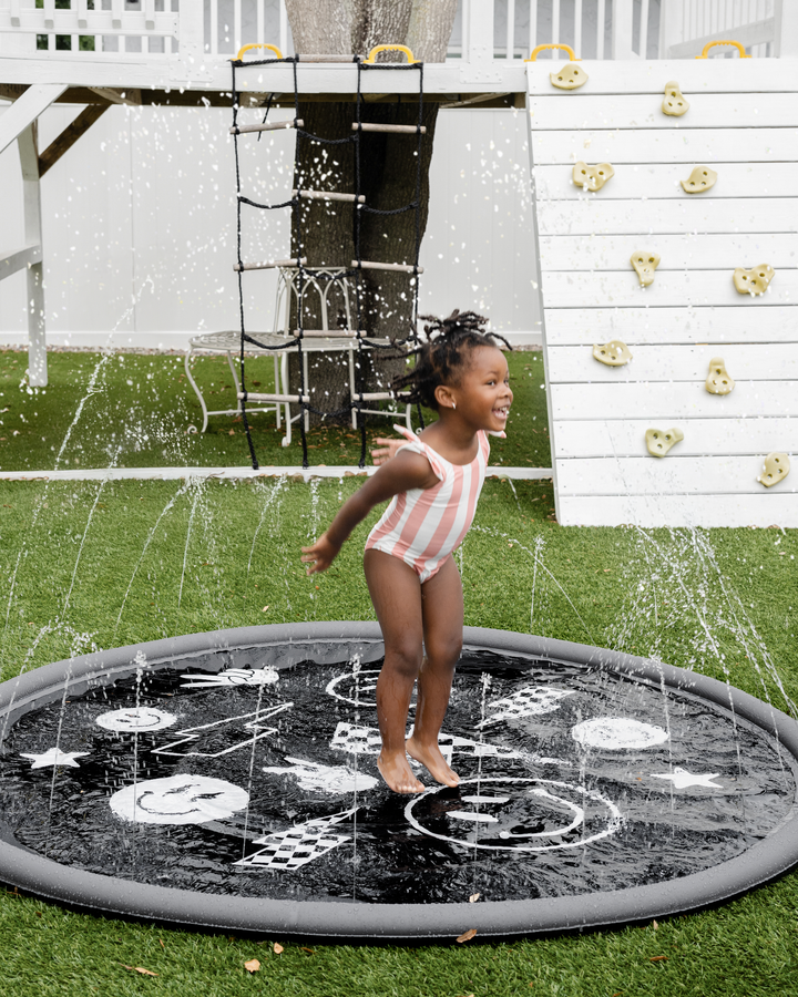 Sprinkler Splash Pad for Kids - Oversized Backyard Sprinkler: Surf Paradise
