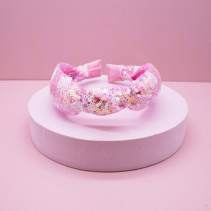 Sequin Heart Valentine's Day Knot Headband