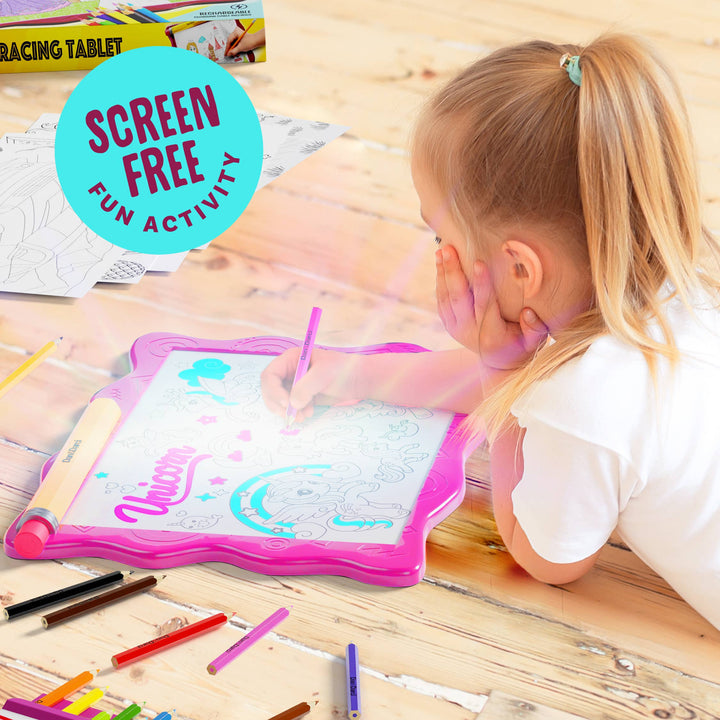Light Up Tracing Pad for Kids - Craft Kit for Girls & Boys