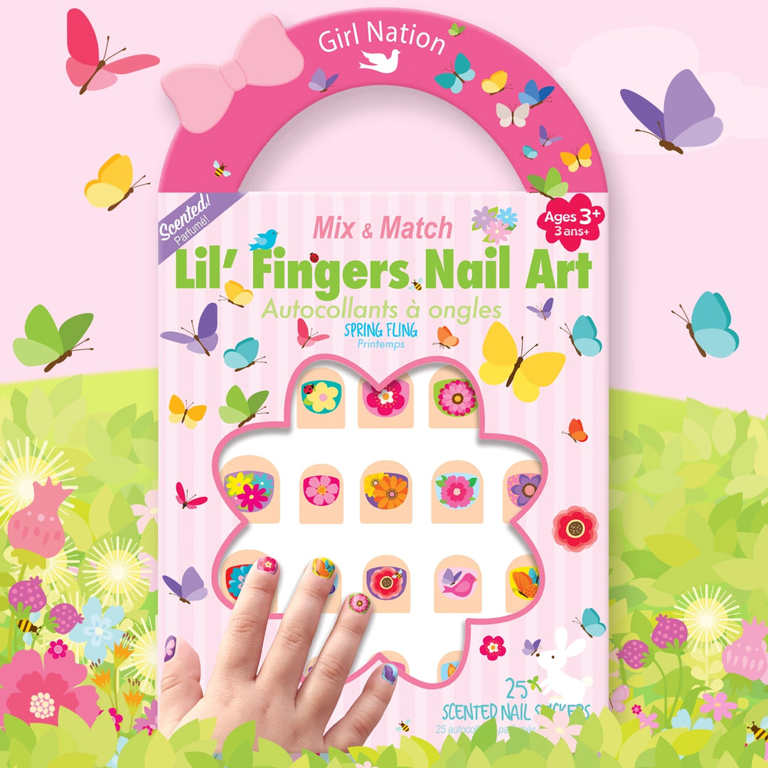 Lil' Fingers Nail Art Stickers- Spring Fling