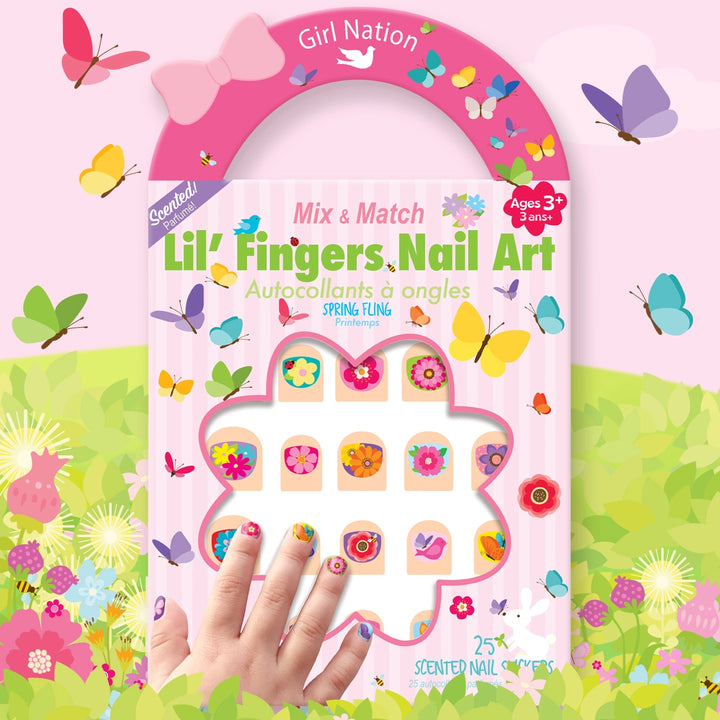 Lil' Fingers Nail Art Stickers- Spring Fling