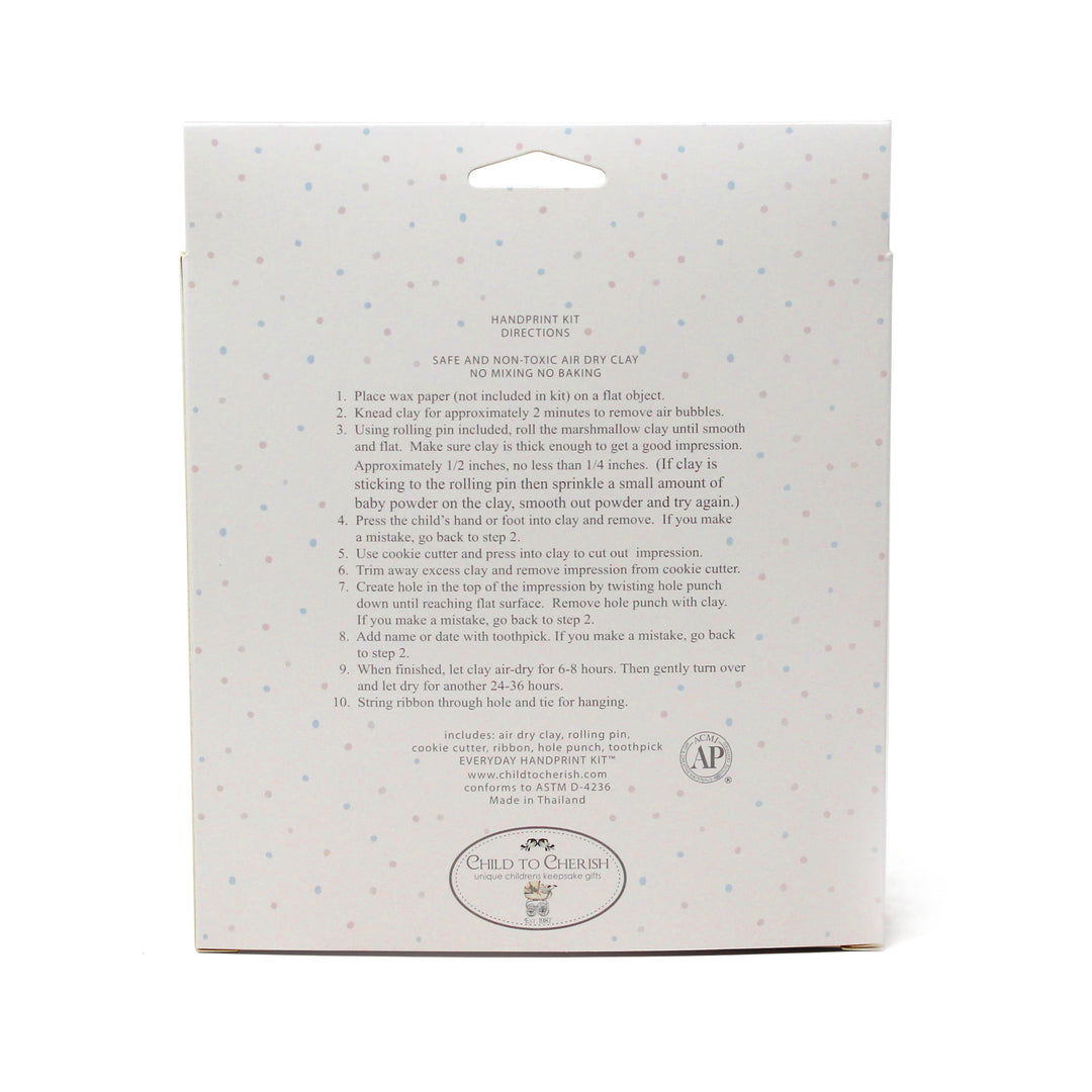 Everything Great Air Dry Marshmallow Clay Handprint Kit