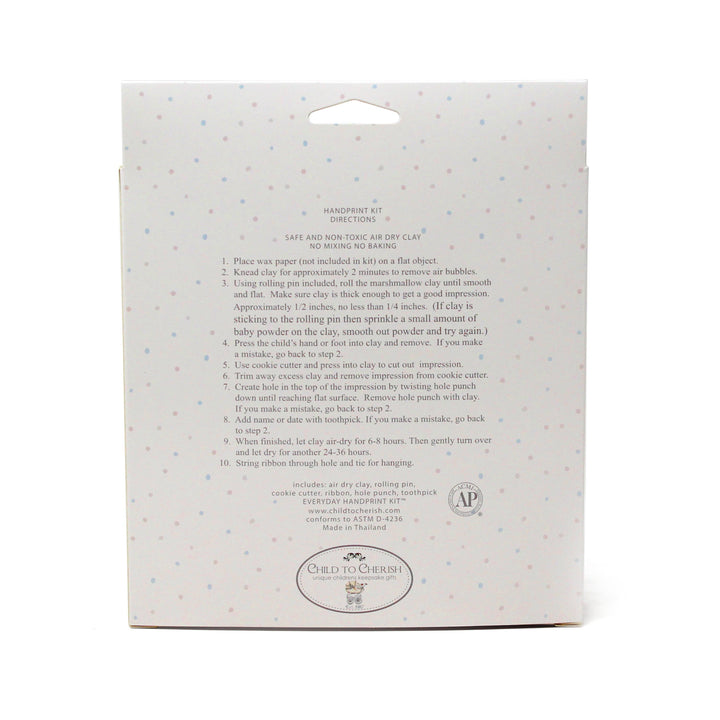 Everything Great Air Dry Marshmallow Clay Handprint Kit