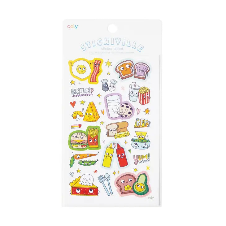 OOLY Stickiville Bff Foods Sticker Sheet