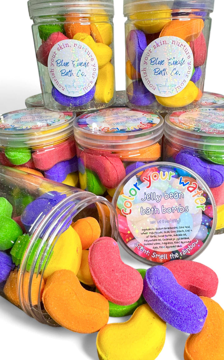 Jar of Jelly Bean Bath Bombs