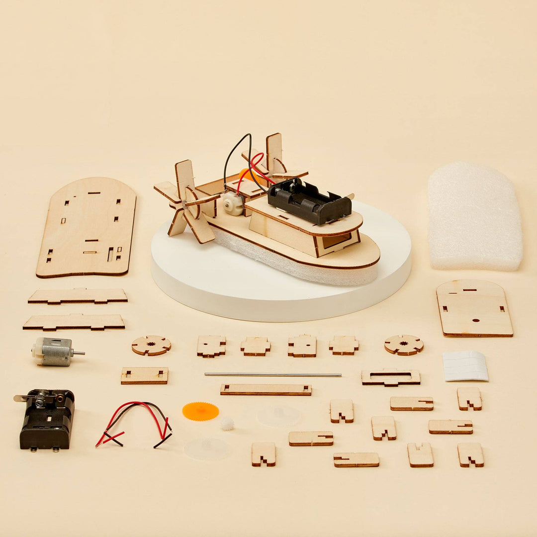 Paddlewheel Boat DIY Kit, Educational STEM Toy, DIY Kit