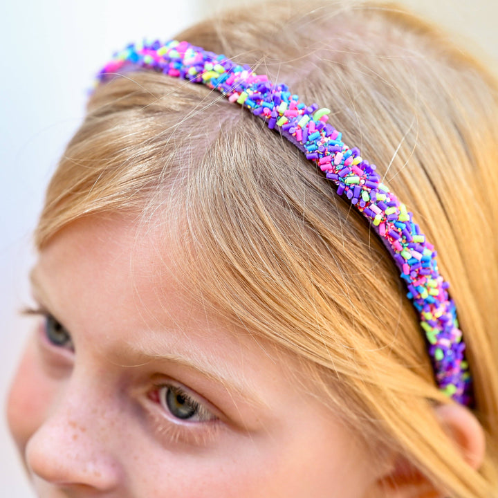 Thin Sprinkle Headband -Purple