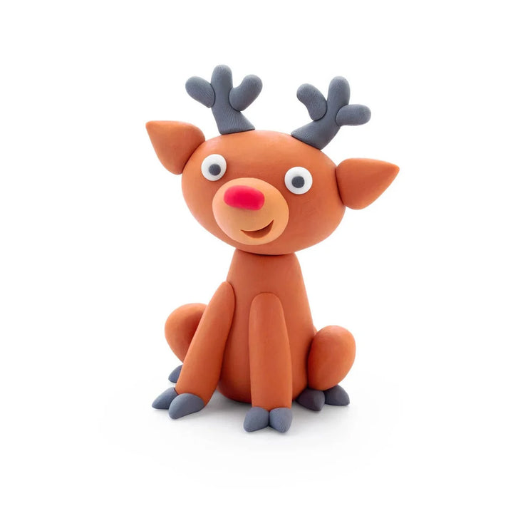 Hey Clay Winter Holidays Character-Reindeer