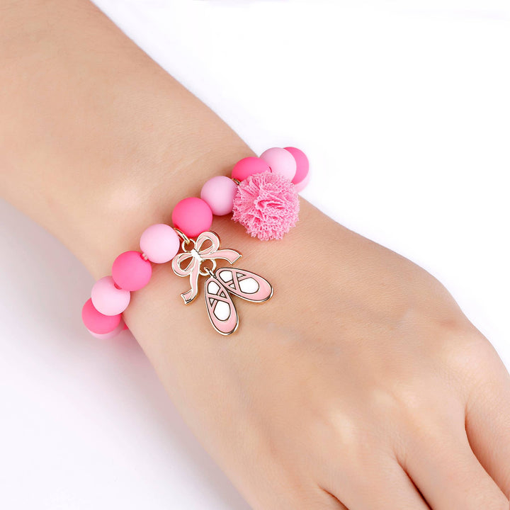 Ballet Bracelet and Nail Sticker Girly Gift Pack