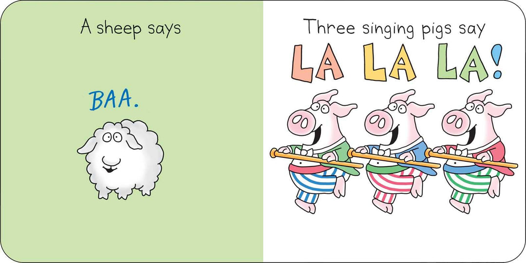 Moo, Baa, La La La! by Sandra Boynton: Board Books; 16 pages / English