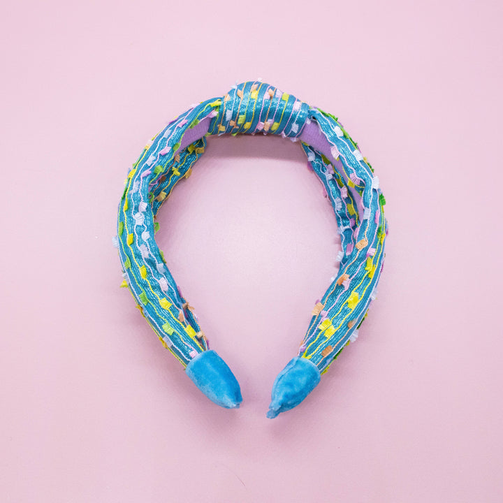 Kids Knot Headband - Confetti Hair Accessories for Girls: Gold