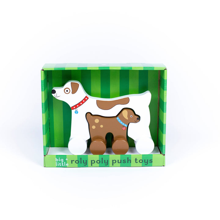 Dog Big & Little Wooden Roller
