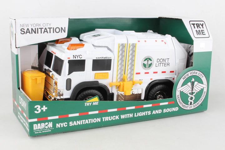NYC Sanitation Garbage Truck with Lights & Sound by Daron