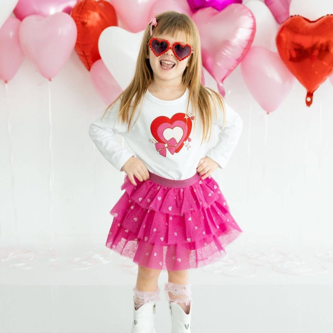 Heart Petal Valentine's Day Tutu - Girls Clothes: 2-4Y