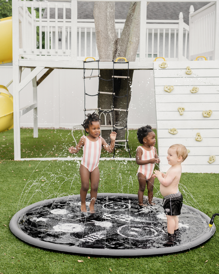 Sprinkler Splash Pad for Kids - Oversized Backyard Sprinkler: Surf Paradise