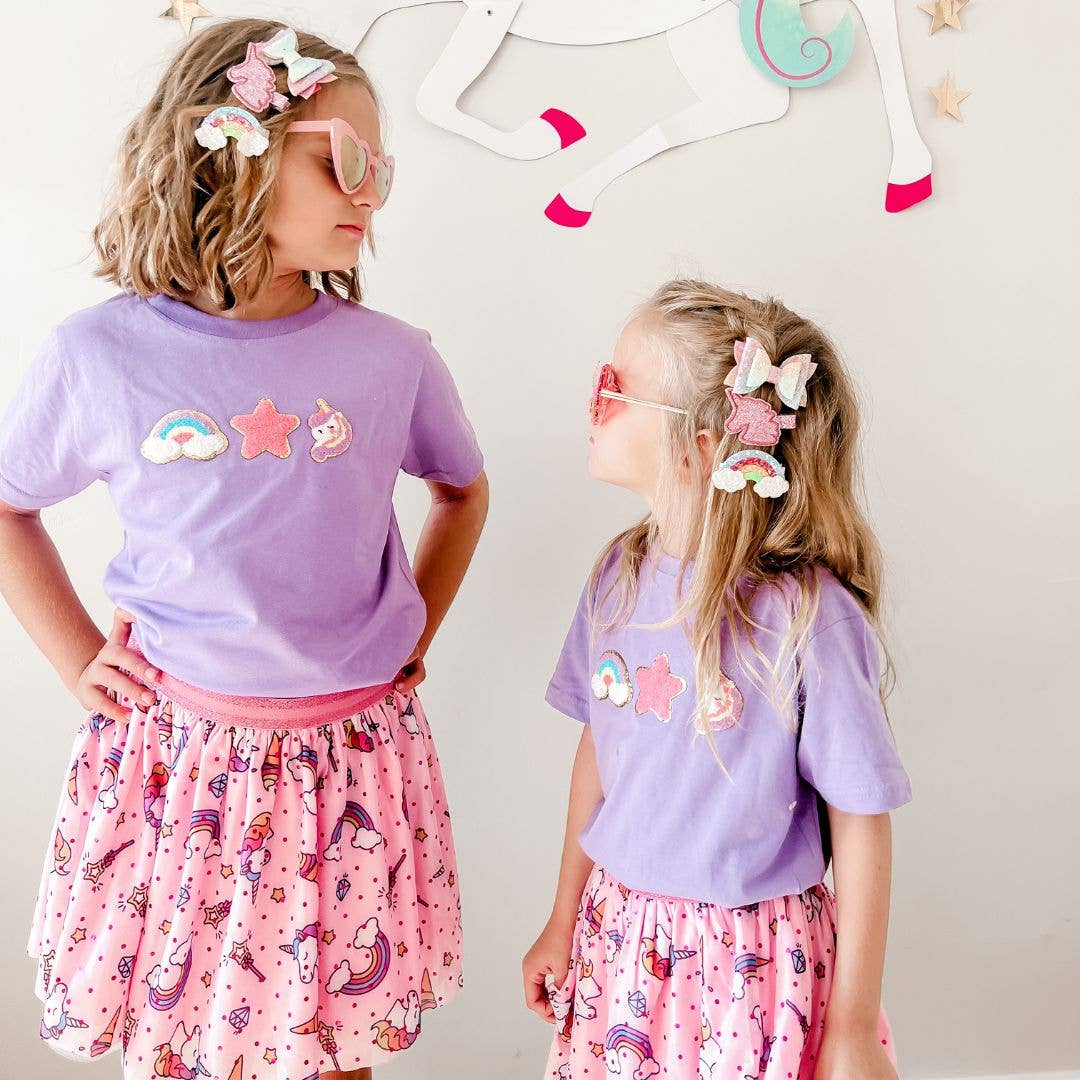 Unicorn Doodle Tutu - Dress Up Skirt - Kids Tutu: 4-6Y