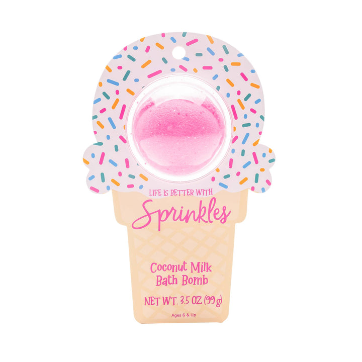 Life is Better with Sprinkles Ice Cream Clamshell Bath Bomb