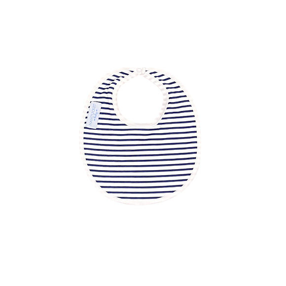 Basics Bib-Portside Stripe-Nautical Navy