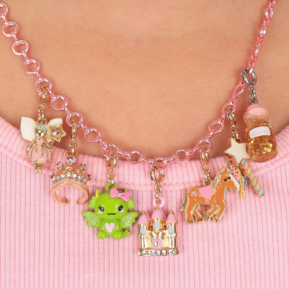 Gold Fairytale Castle Charm
